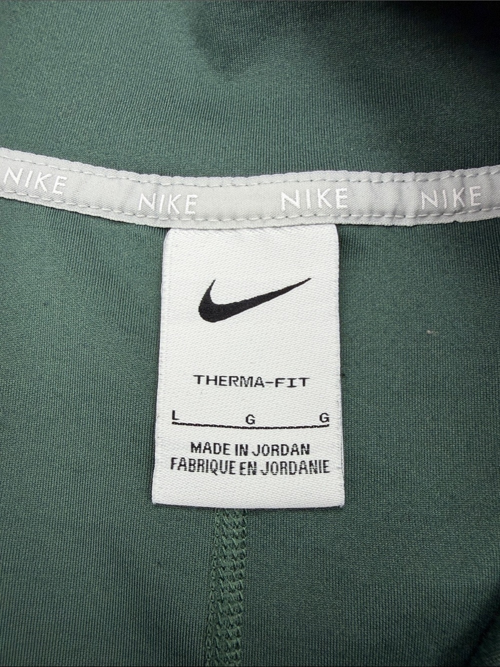 Nike Green Quarter-Zip Pullover ThermaFit - Picture 5 of 9